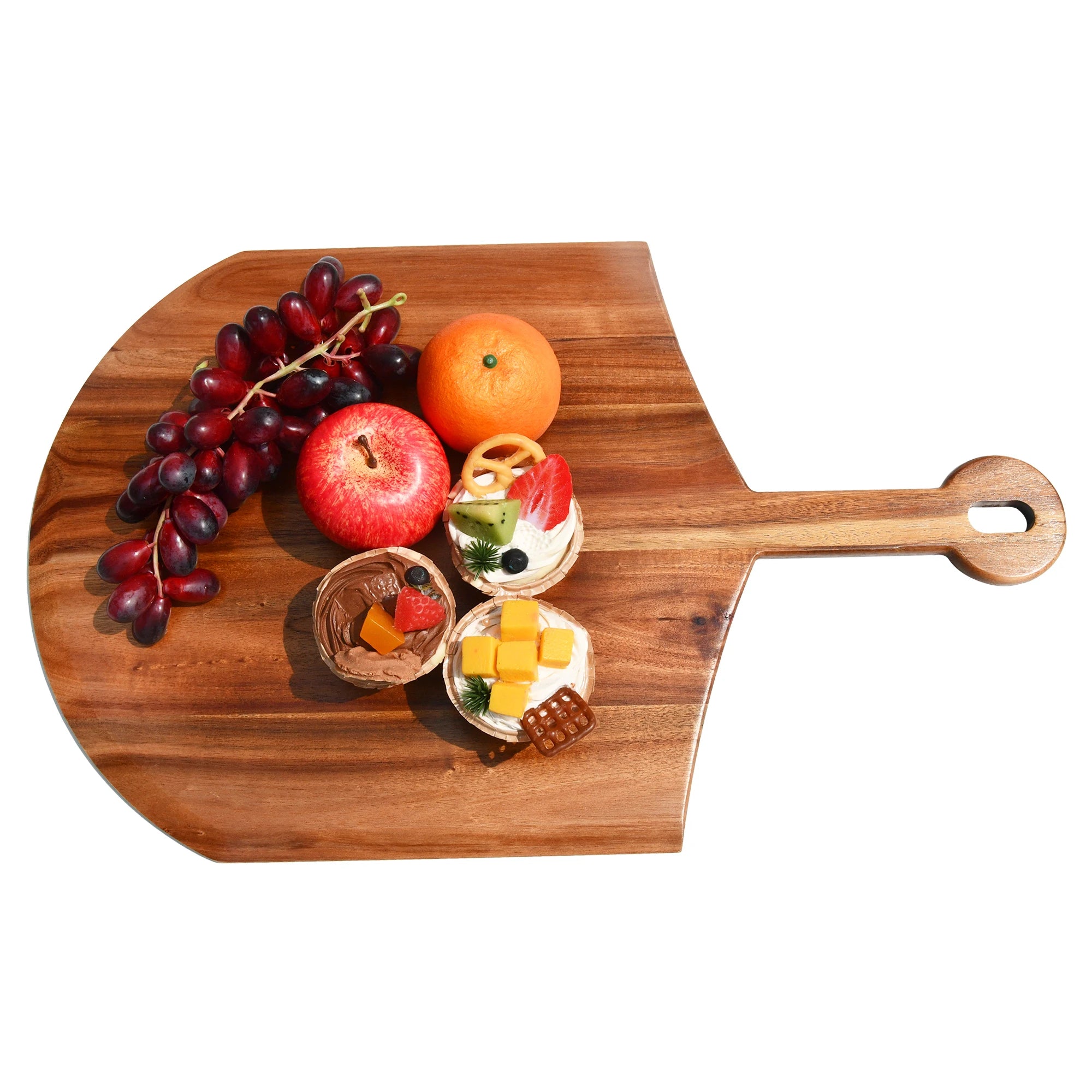 Premium Bamboo Disposable Pizza Peel Spatula Paddle Cutting Board Handle for Baking Bread Fruit Vegetables Cheese
