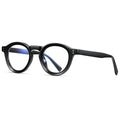 TR90 Vintage Eyeglasses Frame Retro Black Thick Insert CP Plate Decorative Glasses Case