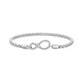 Factory Plated Platinum Infinity Love Bracelet Simple Basic Chain Foerver Love for Women 925 Sterling Silver Fit Charms SCB260