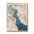 Home Accessories Decoration Seascape Shell Decorative Painting Cream Shell Embellished Artwork Shell Decoration