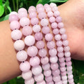 Wholesale round Shape Dyed Kunzite Purple Spodumene Stone Beads 6/8/10mm Sizes Loose for Jewelry Making DIY MegaBDM