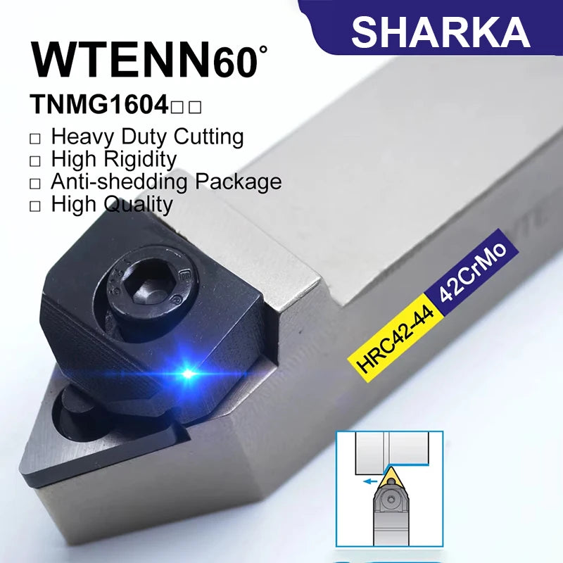 SHARKA WTENN1616H16 WTENN2020K16 WTENN2525M16 WTENN3232P16 WTENN16 WTENN20 WTENN25 WTENN Cnc Lathe Tool Holder
