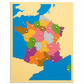 Montessori Wooden France Map Puzzle Montessori Geography Teaching Tools Kindergarten Jeux Ducatifs Pour Enfants Adolescents