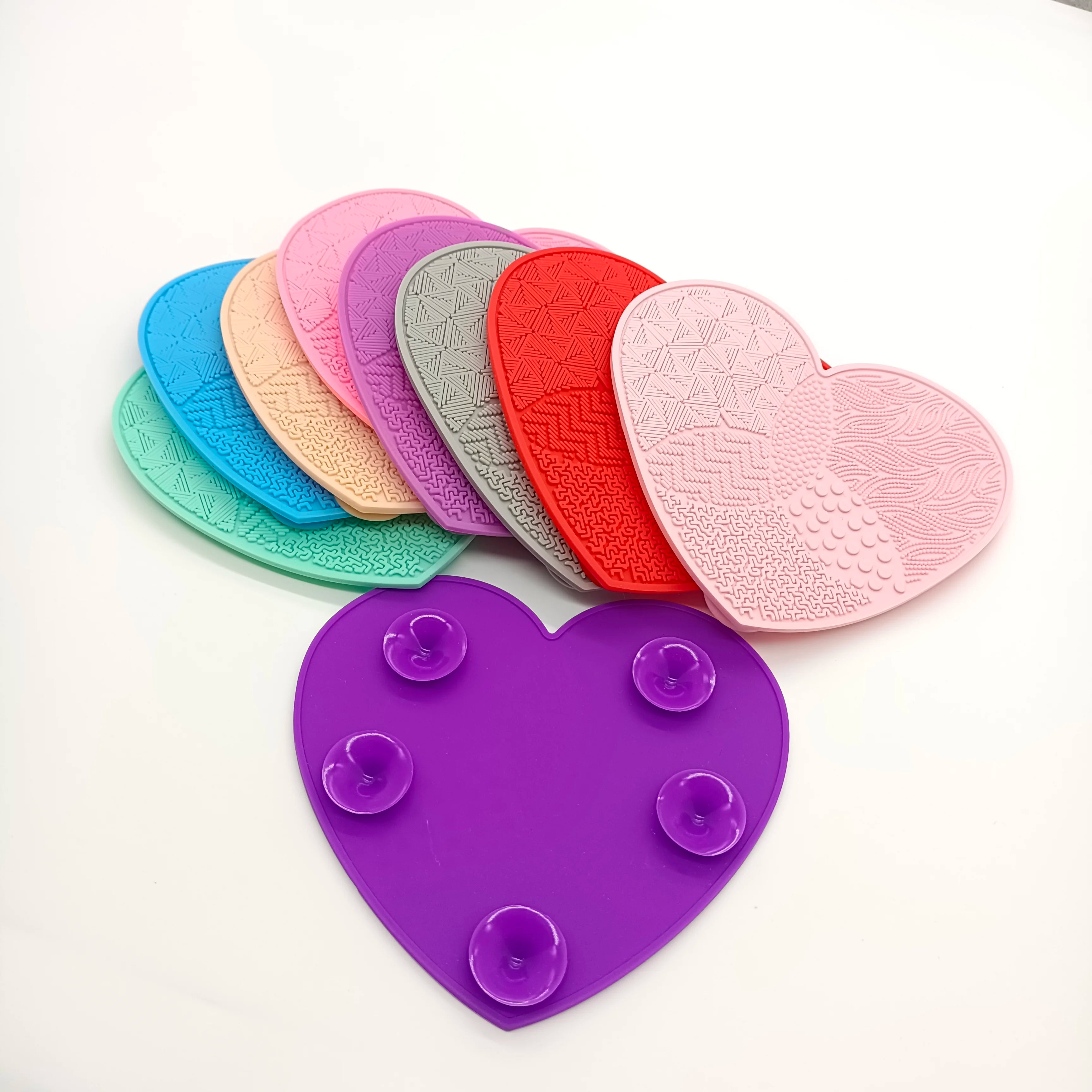 2025 Silicone Makeup Brush Cleaner Foundation Makeup Brush Scrubber Board Pad Make up Washing Brush Gel Cleaning Mat Hand Tool