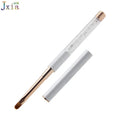 Custom Logo Rose Gold Metal Handle Design UV Gel Painting Tools Nail Art Oval Brushes