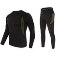 Autumn Winter Combat Men's Long Johns Tactical Thermal Underwear Polyester Spandex 2 Piece Sets for Outdoor Sports