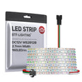 Lighting Decoration DC5V 12V WS2812B 160Leds 0807 Smd Individual Addressable 2.7Mm Width Ultra Narrow Led Strip for Desk