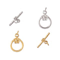 9 Pack 18K Gold Plated Stainless Steel OT Toggle Clasp Jewelry Making Necklaces Connectors Fasteners Bracelets Accessories Model