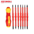 8 in 1 Multi-Functional Insulated Screwdriver Set Dual Head Removable Magnetic Bits