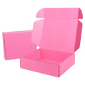 Custom Pink Corrugated Shipping Box Small Gift Mailer with Embossing Printing Cardboard Paper Packaging Boxes