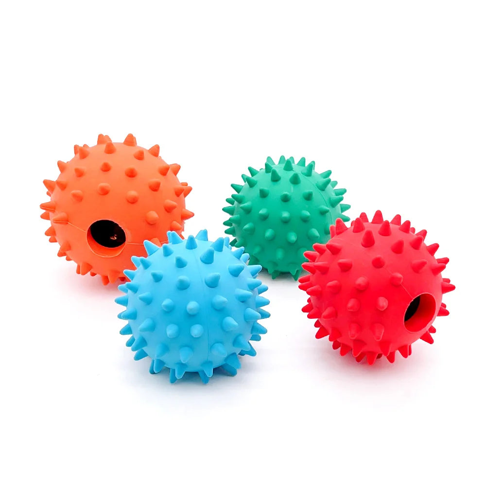 Natural Rubber Non-Toxic Durable Molar Bite Dog Chew Ball Interactive Toy for Pets Dog Toys