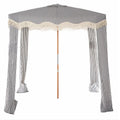 2023 New Design Four square Beach Cabana Beach Umbrella Tassels Tent Outdoor Sunshade Sea Camping