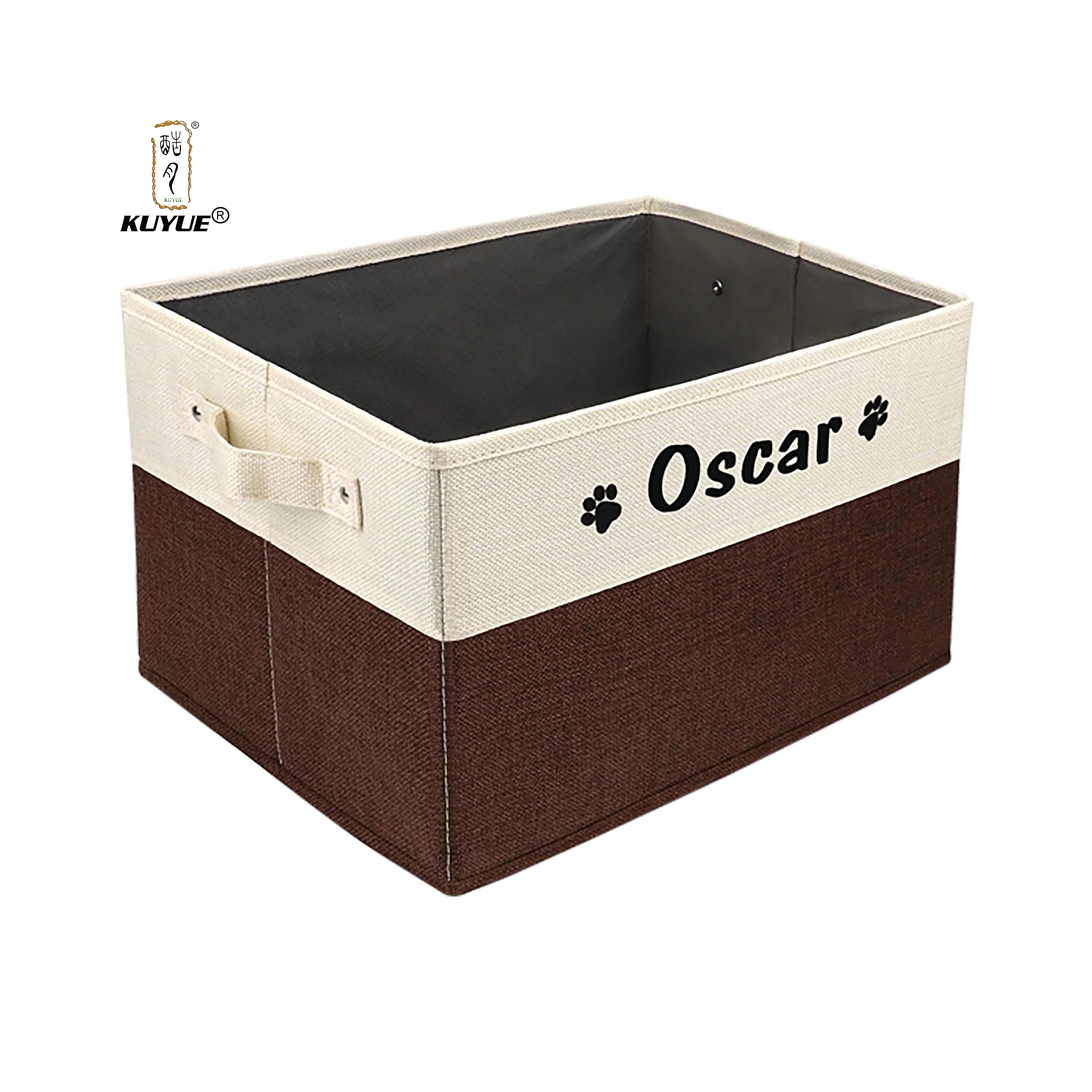 KUYUE  Foldable Storage Baskets Soft Cotton Fabric Empty Small Organizer Functional Design for Home Office Gifts