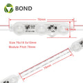 12V 1.5W Samsung Led Module Single Color Waterproof SMD5730 Injection Led Module With Korea Design