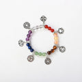 Wholesale Crystal Jewelry Amethyst 7 Chakra Bead Natural Crystal Bracelet