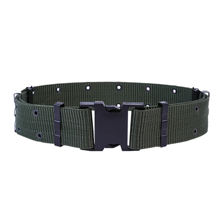 Factory Customs Quick Release Security Buckle Waist Tactical Webbing Belt Uniform Accessories Polypropylene 125CM