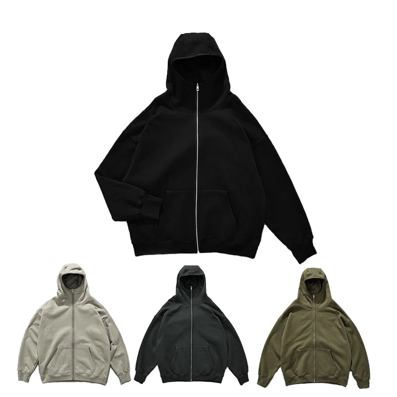 Custom Logo Plain Vintage Oversized Hoodie Unisex Designer Manufacturing Hoodie Customize Zipper Hoodies Men
