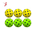 74MM Silent Pickleballpu Foam Soft and Silent Pickleballs Wear-resistant and Durable Yellow&green Silent Pickle Ball