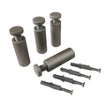 Professional Manufacture 19*50 Acrylic Sign Holder with Aluminium Anodized Standoff Fasteners for Black House Sign