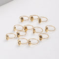 Cute Sweet Style Months Birth Flower Stainless Steel Thin Dainty Ring for Girl Women