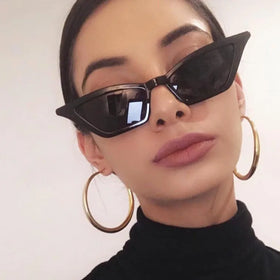Plastic Red Plastic Frame Uv400 Eye Protection Woman Custom Men Promotional Vintage Custom Logo Fashion Cat Eye Sunglasses