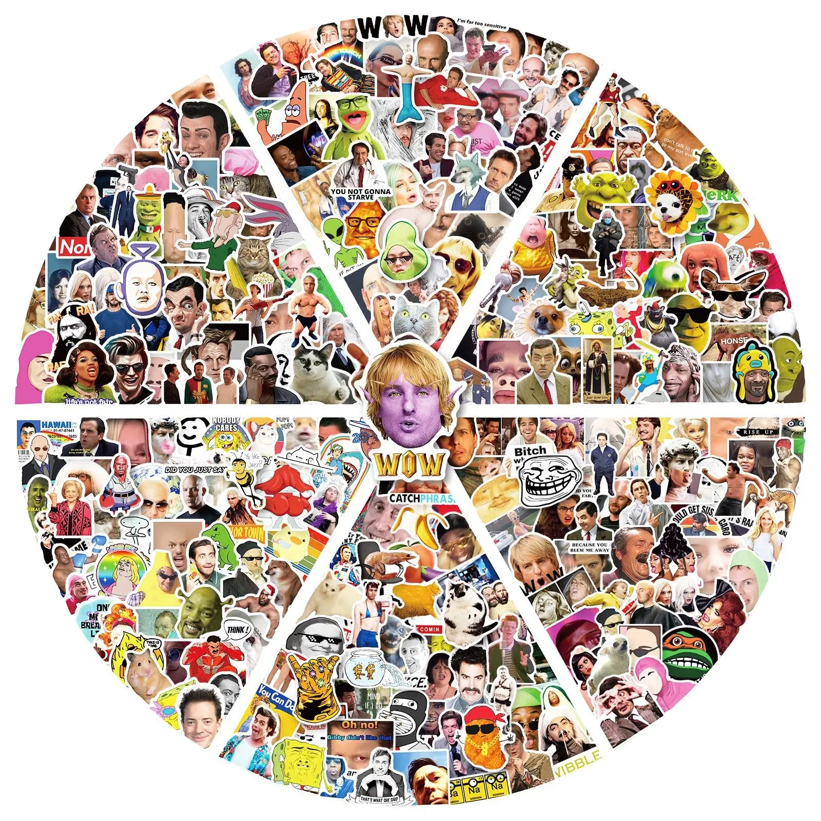 50PCS Creative Funny Emotions for Teens Skateboard Fridge Notebook Meme Stickers What Do You Meme
