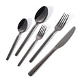 Titanium Metal Black Colorful Cutlery Stainless Steel Spoon Fork Set Dinner Knife