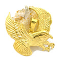 24k Gold Plating Stainless Steel Pendant Casting Eagle Biker Jewelry Fashion Jewelry Polish Glaring Unisex Pendants