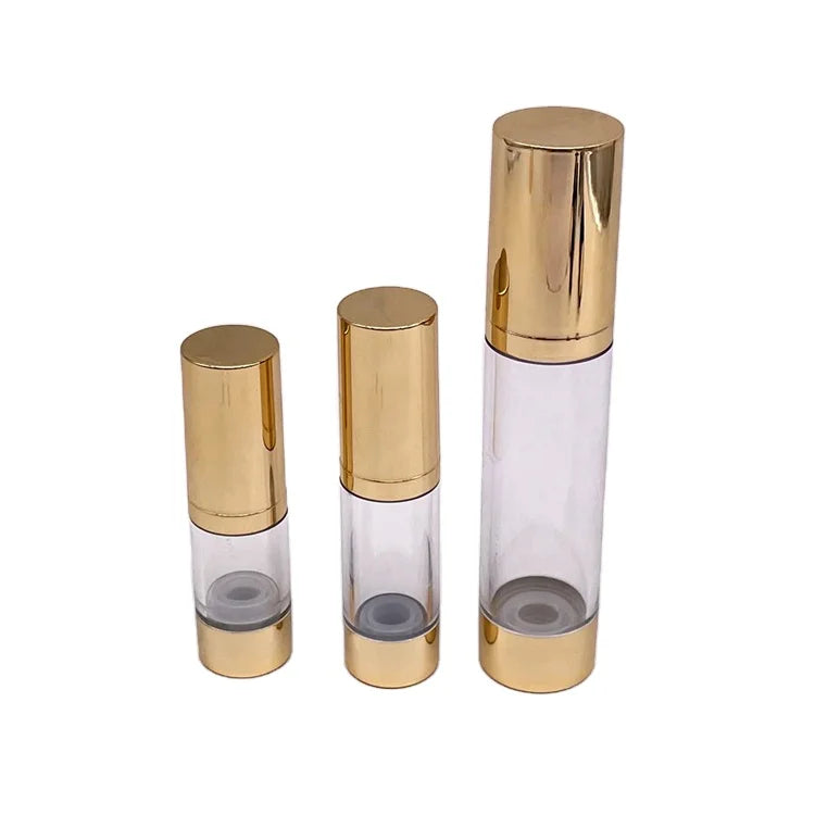 Empty PP Plastic Cosmetic Packaging Container Serum Lotion 15ml 30ml 50ml Airless Pump Bottle