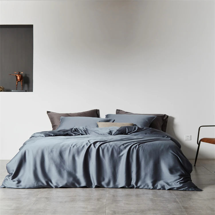 Modern Organic Bamboo Bedsheets 100% Bamboo Lyocell Fitted Bed Sheet Set for Home and Hotel Use Woven Technique