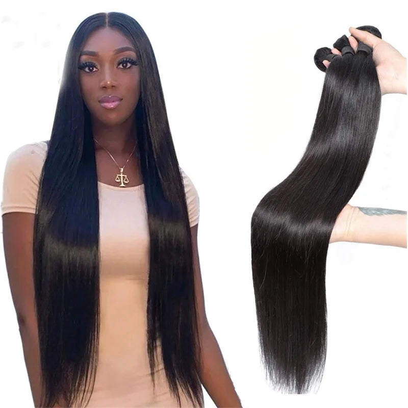 Wholesale Cuticle Aligned Virgin Brazilian Human Hair Weaves Bundles Mink Brazilian Bone Straight Human Hair Extension Vendors