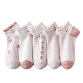 Ins Hot Selling Factory Wholesale Cute Teen Girls Cotton Socks Cartoon Elite Socks