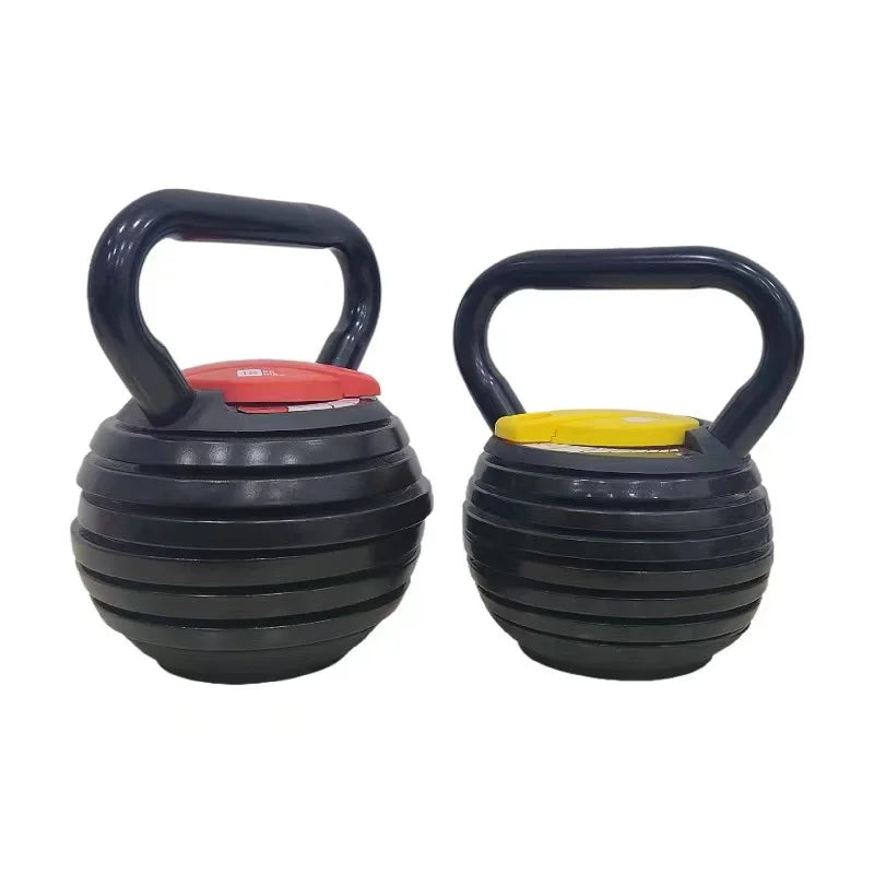Adjustable Cast Iron Kettlebell and Dumbbells 20lbs 40lbs Hollow with Portable Weight Plates for Home Use