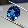 Artificial Sapphire Thailand Cut Cornflower Blue Oval Shape Corundum clear Gem Stone for Jewelry Making clear One