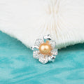 P010740 DIY 7-9mm Natural Freshwater Pearl Pendant Accessory 925 Sterling Silver Engagement Jewelry Necklace for Women