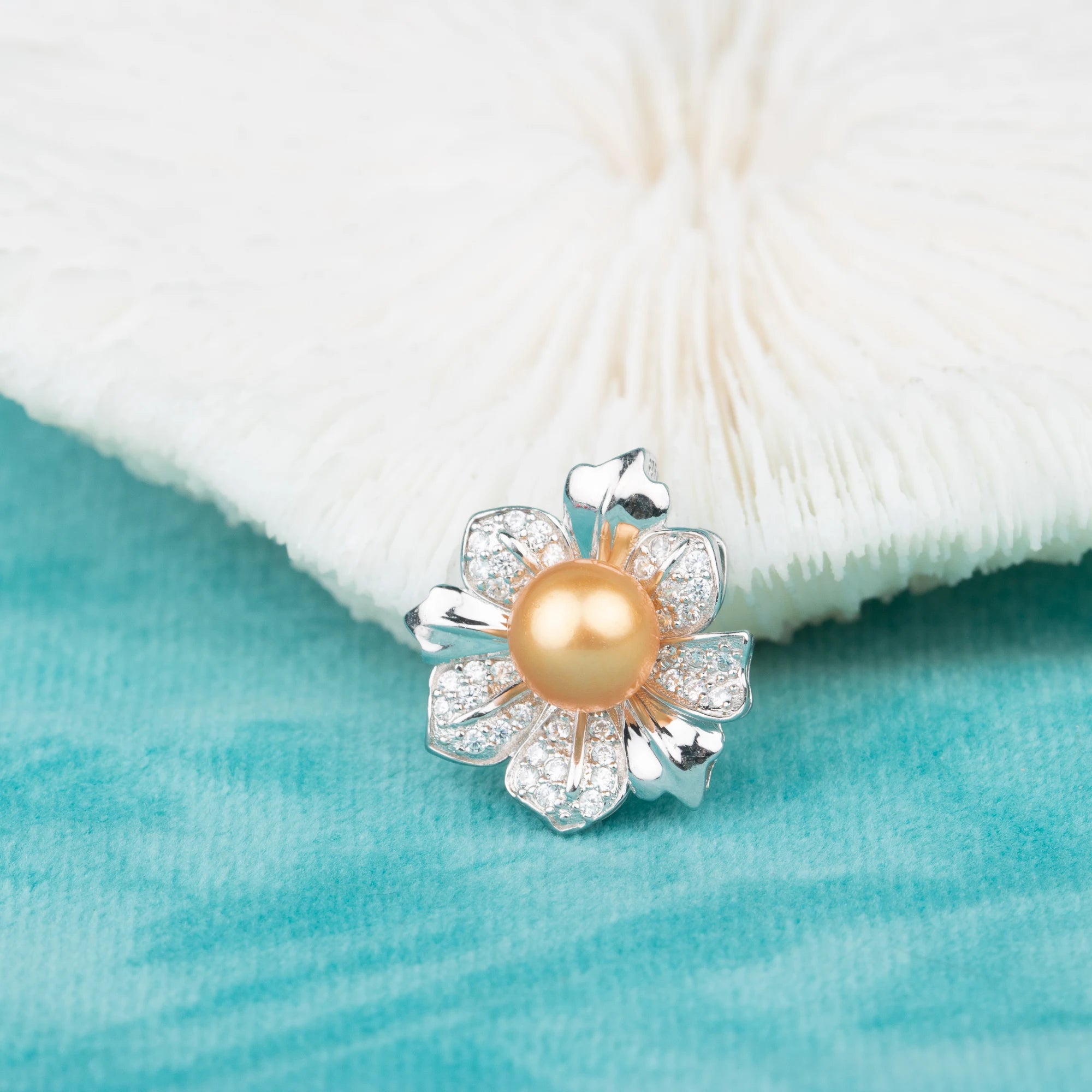 P010740 DIY 7-9mm Natural Freshwater Pearl Pendant Accessory 925 Sterling Silver Engagement Jewelry Necklace for Women