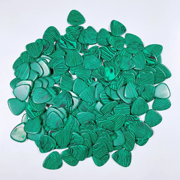 Huiying Factory Direct Malachite Jasper Guitar pick box can customize the logo