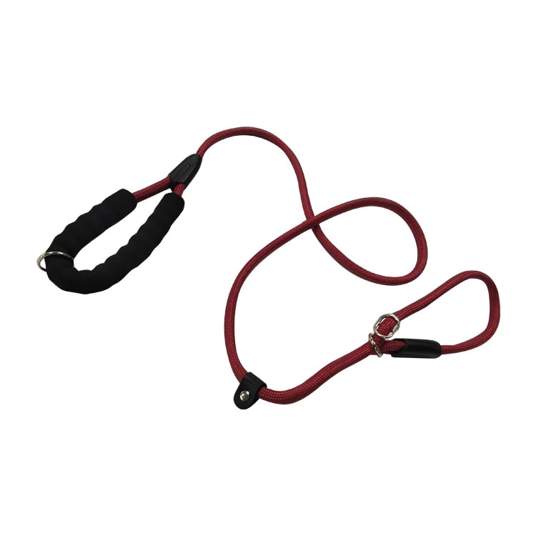 OEM Custom Logo Print Durable Nylon Round Heavy Duty Rope Soft Rubber Handle Dog Collar Pet Leash Set MegaBDM