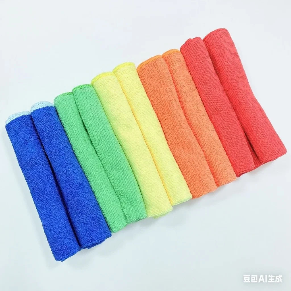 Eco-friendly Super Clean Household Cleaning Cloth Absorbent Microfiber Kitchen Towel with Custom Logo