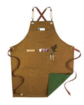 Pu Leather Belt Denim Apron Artisan Leather Goods Shop Western Restaurant Barista Men Haircut Work Kitchen Cleaning Tools Apron