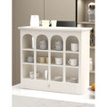 INNOVA Modern Durable 3-Tier White Wooden Kitchen Standing Type Multi-functional Save Space Cup Mug Storage Rack