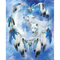 LANSURE Custom Printed Diamond Painting Creative Dream Catcher Mosaic Embroidery DIY Cross Stitch Home Decor Floral Subject Gift