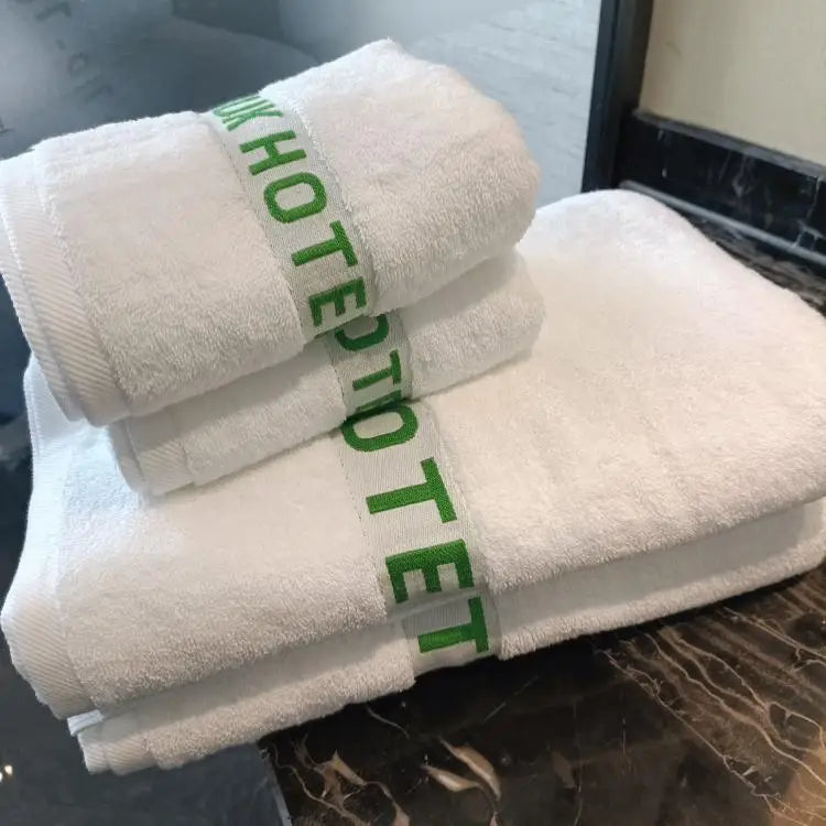 Custom Hotel Cotton Bath Towel 100% Cotton Hand Towel Fabric for Hotel Towel Set