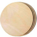 Low MOQ Cheap Plywood Disk CircleDIY Blanks Round Cutout Wood Slice for CraftDoor HangerWelcome Sign Plaques