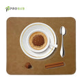 Prosub Colorful Pu Leather Sublimation Blank Place Mat 19X23Cm Custom Printing Heat Resistant Table Mat Sublimation Placemat