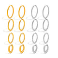 JOOLIM  High End  Gold 18K Pvd Gold Plated Basic Stainless Steel Hoop Earrings Waterproof Tarnish Free Fashion Jewelry