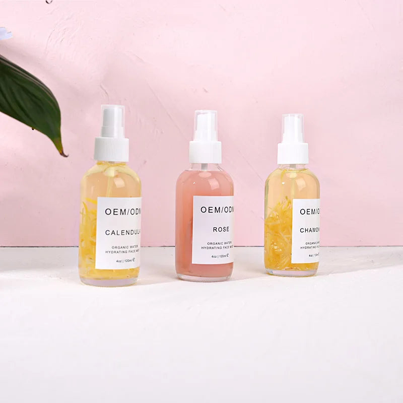 Aixin Wholesale Natural Organic Calendula Chamomile Rose Water Hydrating Face Mist Spray Moisturizing Brightening Face Toner