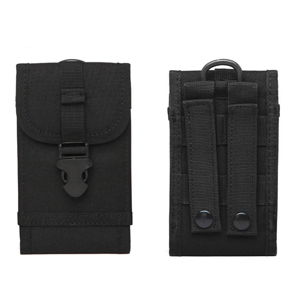 Multifunctional Tactical Phone Belt Pouch Outdoor Camping Waist Bag Water-Resistant Mobile Phone Cover with MOLLE Attachment