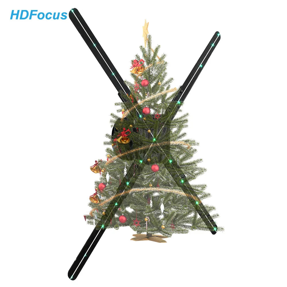 Holographic Led Lamps Hologram Device Light Advertising Fan Led Hologram 3D Halographic Fan