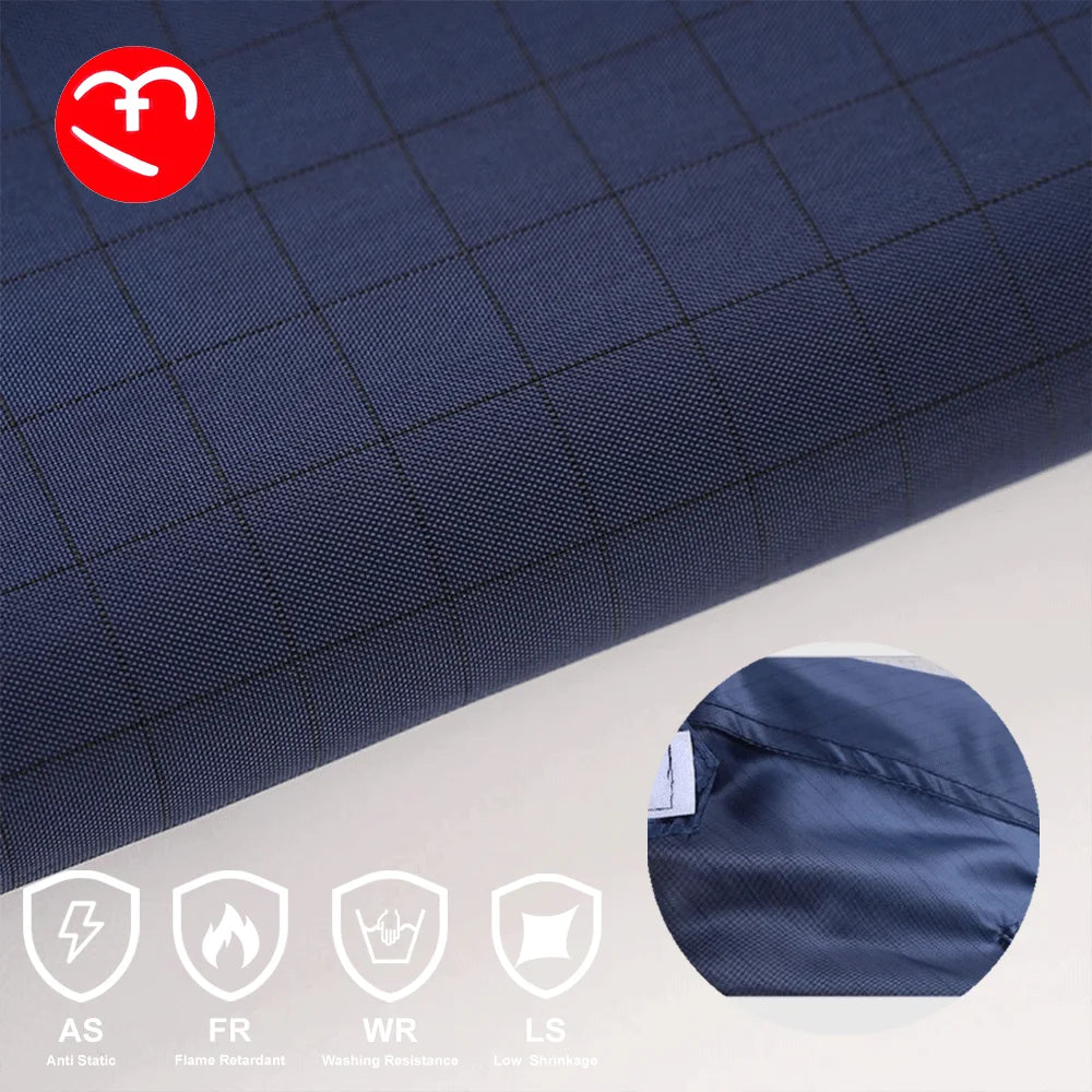 Ready to Ship 210T Anti-static 1.0cm Mesh Polyester Taffeta Antistatic Lining 210T Polyester Fabric Work Clothes Lining